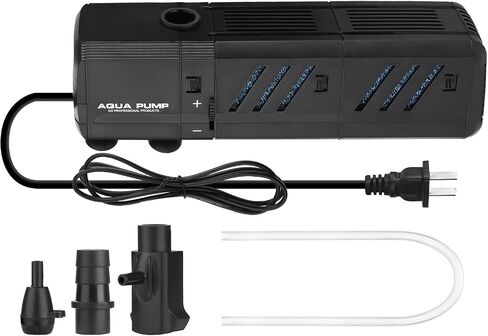 Submersible Aquarium Internal Filter 15W, Adjustable Fish Tank Filter with 400 GPH Water Pump for 150-300 Gallon Fish Tank in Saudi Arabia