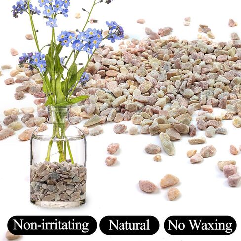 2lbs Pebbles for Plants, 1/2inch Pea Gravel for Succulent Cactus Planters, Natural Polished Stones, River Rocks for Plants, Vases, Aquariums, Gardening, Mixed Color in Saudi Arabia