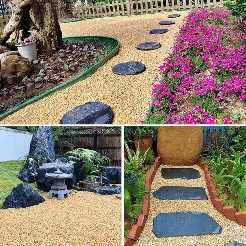 2lbs Pebbles for Plants, 1/2inch Pea Gravel for Succulent Cactus Planters, Natural Polished Stones, River Rocks for Plants, Vases, Aquariums, Gardening, Mixed Color in Saudi Arabia