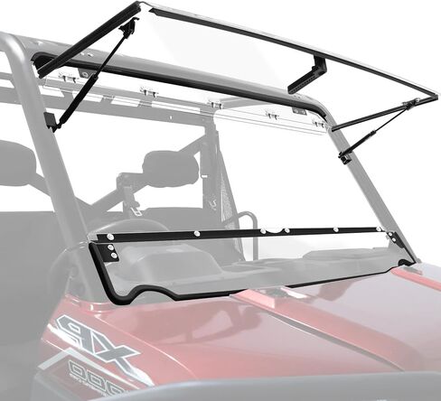 Ranger 1000 Windshield with Vents, StarknightMT Ranger Vented Front Full Windshield Compatible with Polaris Ranger XP 1000 2017-2024, Ranger Crew XP 1000/ Diesel 2014-2024 in Saudi Arabia