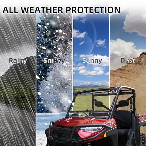 Ranger 1000 Windshield with Vents, StarknightMT Ranger Vented Front Full Windshield Compatible with Polaris Ranger XP 1000 2017-2024, Ranger Crew XP 1000/ Diesel 2014-2024 in Saudi Arabia