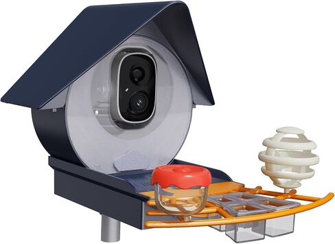 Smart Bird Feeder with Camera, 1080P HD Bird House Camera with Solar Panel, Auto Capture Bird Videos & AI Identify 10,000 Bird Species, App Notification, Free 32G SD Card, Ideal for Gift in Kuwait