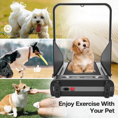 Dog Treadmill for Small Dogs,Dog Treadmill with Pre-Set Exercise Programs,Easy to Follow Interface,1.5HP Folding Dog Treadmill for Medium Dogs Pets,220lbs Weight Capacity in Saudi Arabia