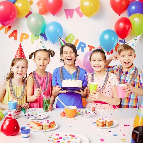 24PCS Mardi Gras Beads, 33'' Gold Purple Green Bead Necklaces, Festival Parade Throw Accessory Sets for Mardi Gras Celebrations Decorations in Kuwait