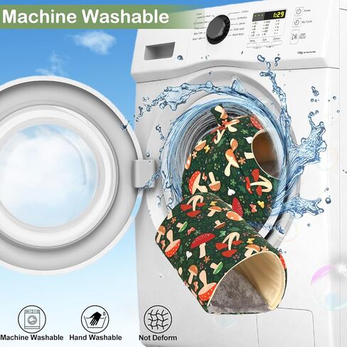 مخبأ خنزير غينيا من glittme، سرير ونفق خنزير غينيا الناعم، عبوتان من نفق خنزير غينيا قابل للغسل مع ملحقات خنزير غينيا المنزلية للهامستر والأرنب والأرنب والحيوانات الصغيرة in Kuwait