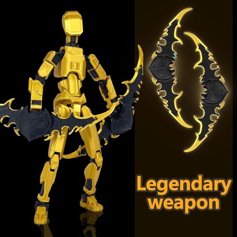 (الانتهاء من التجميع) مجموعة أرقام ACTION T13 ، Titan 13 Action Figure 3D Printed Robo 13 Action Figure ، Dummy 13 Lucky 13 Gift for Assocors Desctop Decorations ، Black Green/Red Black in Saudi Arabia