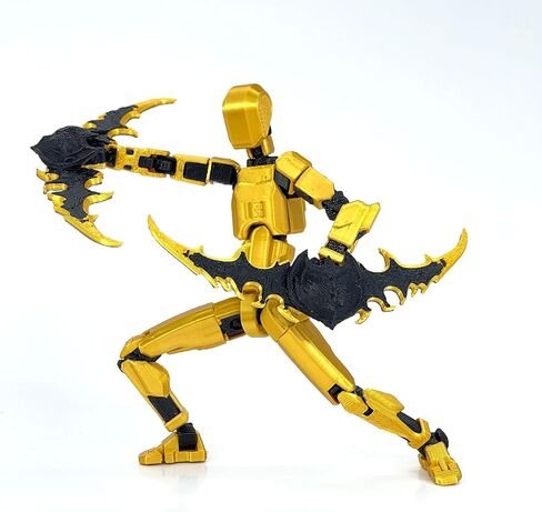 (الانتهاء من التجميع) مجموعة أرقام ACTION T13 ، Titan 13 Action Figure 3D Printed Robo 13 Action Figure ، Dummy 13 Lucky 13 Gift for Assocors Desctop Decorations ، Black Green/Red Black in Saudi Arabia