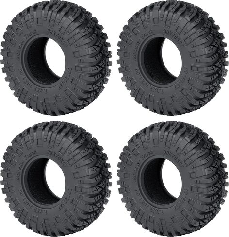 1.3 inch Tires 70 * 27mm with Foam Inserts 4 Pcs for 1/18 1/24 RC Crawler Cars (A) in Saudi Arabia