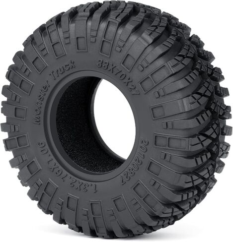 1.3 inch Tires 70 * 27mm with Foam Inserts 4 Pcs for 1/18 1/24 RC Crawler Cars (A) in Saudi Arabia