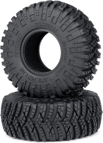 1.3 inch Tires 70 * 27mm with Foam Inserts 4 Pcs for 1/18 1/24 RC Crawler Cars (A) in Saudi Arabia