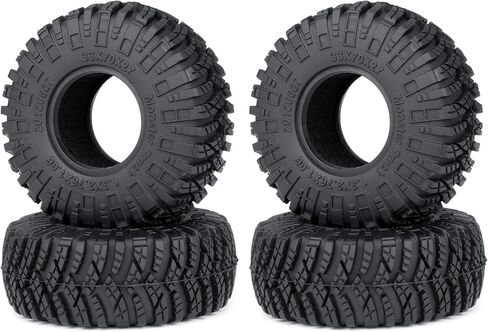 1.3 inch Tires 70 * 27mm with Foam Inserts 4 Pcs for 1/18 1/24 RC Crawler Cars (A) in Saudi Arabia