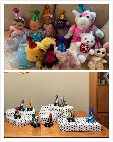 PET SHOW 12 Pack Mini Small Dog Hats Cat Birthday Party Hat Rabbit Hats for Stuffed Animals Holiday Wedding Puppies Kittens Costume Accessories in Kuwait