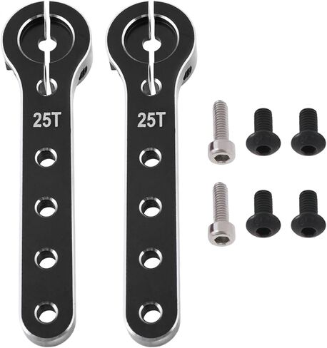 2PCS 25T RC Extension Arm Arm Encly طول 56 مم متوافق مع 30-100 سم مكعبات BALSA متوافقة مع فوتابا ، أسود in Kuwait