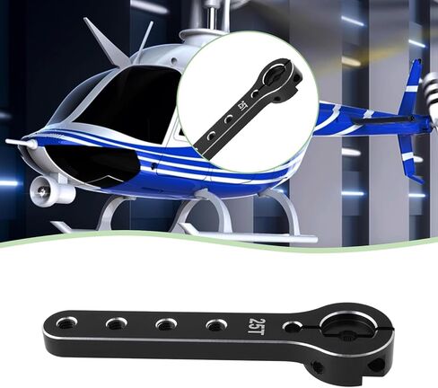 2PCS 25T RC Extension Arm Arm Encly طول 56 مم متوافق مع 30-100 سم مكعبات BALSA متوافقة مع فوتابا ، أسود in Kuwait