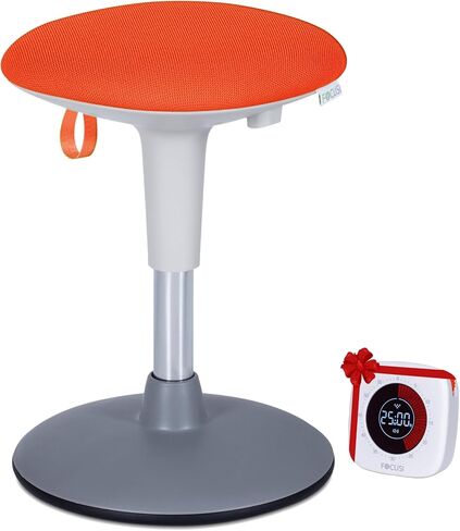 Adjustable Wobble Stool for Kids Ages 7-12 Years; Flexible Seating Stools for Classroom; Ergonomic Wiggle Seat, 360 Degrees Movement; Bonus Rechargeable Visual Timer (Sky Blue) in Kuwait