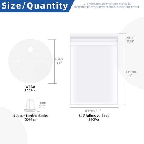 Glarks 550Pcs Earring Cards with Earring Backs and Self-Sealing Bags Kit, 9 x 6 cm 3 Colors Earring Display Cards Earring Holder Cards for Stud Earrings Dangle Jewelry Display Earring Packaging in Kuwait