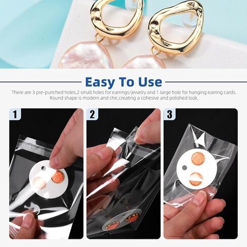 Glarks 550Pcs Earring Cards with Earring Backs and Self-Sealing Bags Kit, 9 x 6 cm 3 Colors Earring Display Cards Earring Holder Cards for Stud Earrings Dangle Jewelry Display Earring Packaging in Kuwait