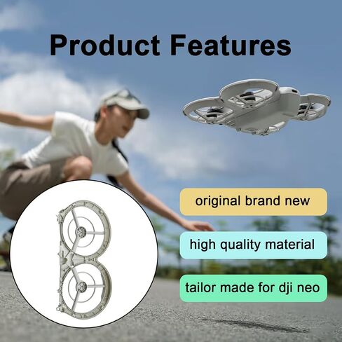 DJI Neo Bottom Shell استبدال Neo Neo Propeller Blade Blade Dootply for DJI Neo Body Shell Repair Parts Drone Body Kit Gray (يسار أو يمين) (القشرة السفلية اليمنى) in Kuwait