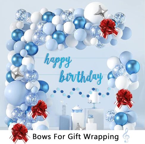 Pull Bows for Gift Wrapping: 12 Pcs 6-Inch Large Reusable Red Ribbon Bows - Mother's Day Presents Basket Assemble Accessiroes & Outdoor Suitable Holiday Decorations in Kuwait