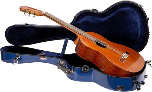 Crossrock Torres Classical Guitar Case, Fiberglass Hardshell with Accessory Compartment, Backpack Straps, TSA Lock-Red (CRF2020CTRD) in Kuwait