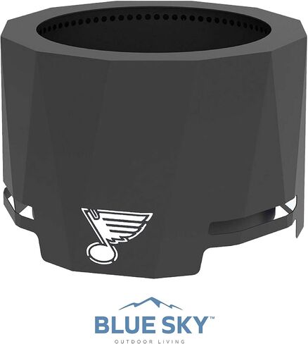 Blue Sky Outdoor Living NHL Ottawa Senators 24 "Steel Peak Patio Patio Fire Fire With With Spark Screen Kit ، Firewood و/أو Wood Pellet Burning in Kuwait