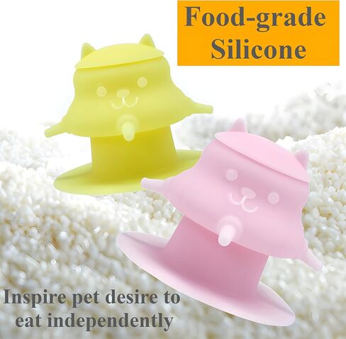 230ML Silicone Puppy Feeder for Multiple Puppies, Puppy Milk Feeder Puppy Bottles for Nursing Station with 4 Teats for Kittens, Puppies, Rabbits, Pigs Nursing Supplies (Orange) in Kuwait