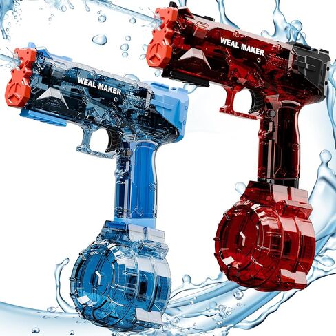 Strongest Electric Water Gun for Kids Ages 8-12, Transparent Automatic Squirt Guns High Powered IP67 Waterproof, Bodinator Classic Water Gun Summer Pool Toys for Kids/Aldults in Saudi Arabia