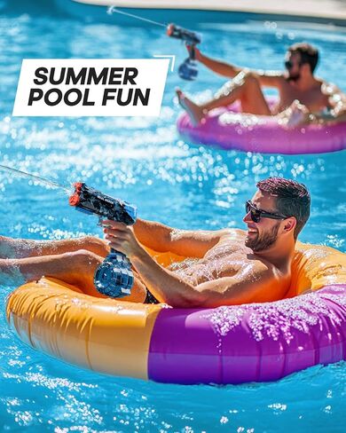 Strongest Electric Water Gun for Kids Ages 8-12, Transparent Automatic Squirt Guns High Powered IP67 Waterproof, Bodinator Classic Water Gun Summer Pool Toys for Kids/Aldults in Saudi Arabia