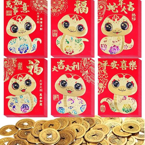 Red Envelopes Chinese New Year, The Year of Horse Envelope 2026 Red Packets Hong Bao, Gift Lucky Money Envelope, Birthday Wedding 36 Pcs Cartoon Baby Pony Colorful Small in Saudi Arabia