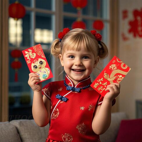Red Envelopes Chinese New Year, The Year of Horse Envelope 2026 Red Packets Hong Bao, Gift Lucky Money Envelope, Birthday Wedding 36 Pcs Cartoon Baby Pony Colorful Small in Saudi Arabia