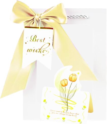VOOCKI 10 Pack White Paper Gift Bags with Handles and Transparent Window, Kraft Paper Favor Gift Bags with Ribbon Bows for Present, Festivals Party Wedding (Pink Bow) in Saudi Arabia