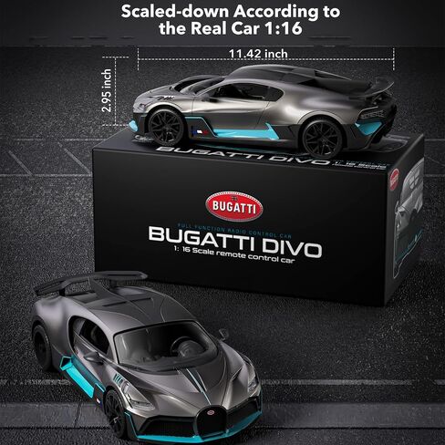 سيارة التحكم عن بُعد في Miebely ، Bugatti Divo 1/12 Scale RC Cars 12km/H ، 2.4 جيجا هرتز موديل سيارة 7.4v 900mAh لعبة سيارات للبالغين الأولاد الفتيات الذين تتراوح أعمارهم بين 6 و 12 عامًا من أفكار عيد الميلاد in Kuwait