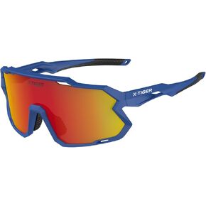 نظارات شمسية مستقطبة للأطفال من X-TIGER لعمر 8-14 سنة للأولاد والبنات والشباب، نظارات البيسبول الرياضية، نظارات ركوب الدراجات اللينة UV400 in Kuwait