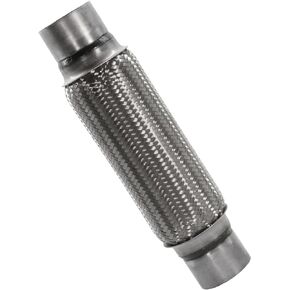 RP Remarkable Power, RK7549 Universal 3" x 4" Heavy Duty Stainless Steel Exhaust Flex Pipe 8" OL replacement