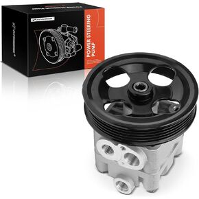 A-Premium Power Steering Pump, with Pulley, Compatible with Subaru Outback/Legacy 2002-2004, Baja 2003-2006, 2.5L Gas, Naturally Aspirated, Replace # N9900227, 34430AE04C