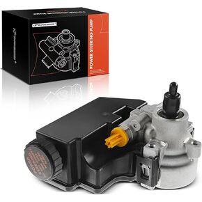 A-Premium Power Steering Pump, with Reservoir, Compatible with Chevrolet S10 1995-1999, GMC Sonoma 1995-1999, Isuzu Hombre 1996-2000, L4 2.2L Gas, Replace # 20-58538, 26039621
