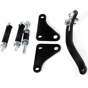 Power Steering Pump Mounting Bracket LWP SWP Compatible With Saginaw SB SBC Chevy engines 262 265 283 302 305 307 327 350 400 Black
