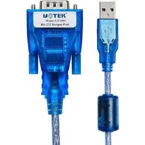 UTEK UT-8801 1.5M Length USB to RS-232 Converter ver2.0(1-Port USB to RS-232 Serial Converter with ESD Protection)