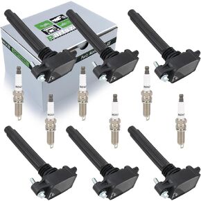 UF648 Ignition Coil Spark Plug for Chrysler Dodge Jeep Ram 2011-2020,6 pcs