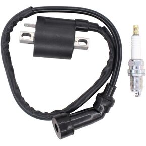 MOTOKU Ignition Coil Spark Plug for Magnum 325 Trail Boss Trailblazer 330 Xpedition 325 ATP LTF160 LT160 QuadRunner 160