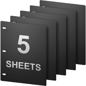 1mm Thick Full Flat Sheet Lifters Sheet Flatteners, Sheet Lifters Binders, Plastic Sheet Lifters, Protect Binder Page Sheet for 11-Inch x 8-1/2-Inch 3 Ring Binder, D Ring Binders - 5 pcs