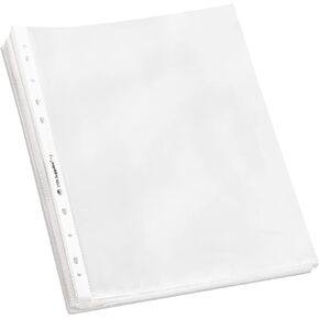 TYH Supplies 100 Pack Heavyweight Clear Sheet Protectors for 3 Ring Binder | 8.5 x 11 Inch | Non Glare 11 Hole Plastic Page Protectors for Home, Office, and School | Top Loader Plastic Sleeves