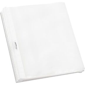 TYH Supplies 100 Pack Heavyweight Clear Sheet Protectors for 3 Ring Binder | 8.5 x 11 Inch | Non Glare 11 Hole Plastic Page Protectors for Home, Office, and School | Top Loader Plastic Sleeves