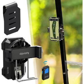 Dprofy Magnetic Golf Phone Holder,Golf Analyzer Accessories with Bluetooth Wireless Remote, Record Golf Swing, Golf Putting Training Aids Works with Alignment Stick and Golf Bag