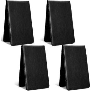4 Pcs Golf Scorecard Holder PU Leather Golf Yardage Book Cover Golf Scorecard Book Golf Score Holder Protector Gift Accessories, 4.3 x 7 Inches