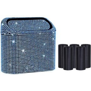 eing Car Trash Can with Lid, Mini Vehicle Trash Bin Car Dustbin Garbage Organizer,Bling Crystal Automotive Garbage Can Bin Trash Container for Auto Cars, Home, Office,Purple