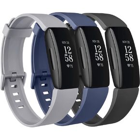 [8 Pack] Silicone Bands Compatible with Fitbit Inspire 2 & Fitbit Inspire HR & Fitbit Inspire & Fitbit Ace 2, Replacement Sport Adjustable Soft Wristbands Accessories for Women Men