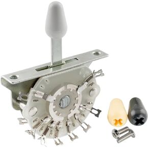 Musiclily Pro 4-Pole 5-Way Pickup Selector Blade Switch Lever Switch for Strat Tele Style Electric Guitar