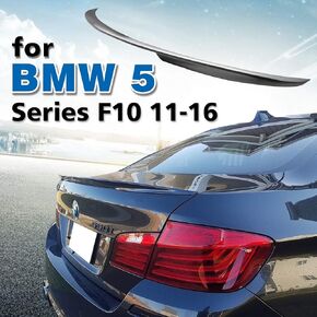 2011-2016 P Style Rear Trunk Lid Spoiler Compatible with BMW F10 5 Series Sedan 528i 535i - 2012 2013 2014 2015 (Glossy Black)