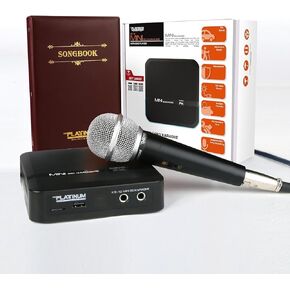 بطاقة Platinum Karaoke Machine KS10 32G Mini SD للأطفال والكبار مع ميكروفون وكتاب الأغاني، أكثر من 21,000 أغنية إنجليزية وOPM، نظام كاريوكي المحمول للتلفزيون، نظام المسرح المنزلي، الحفلات in Kuwait